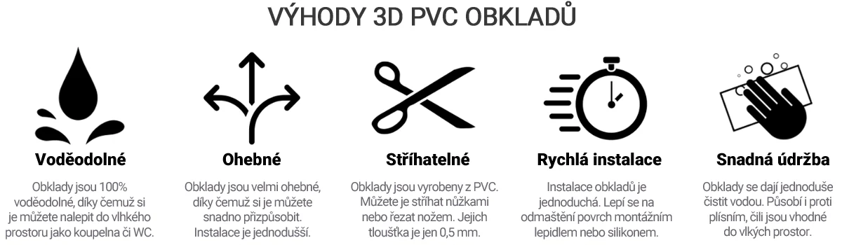 Výhody 3D PVC obkladových panelů