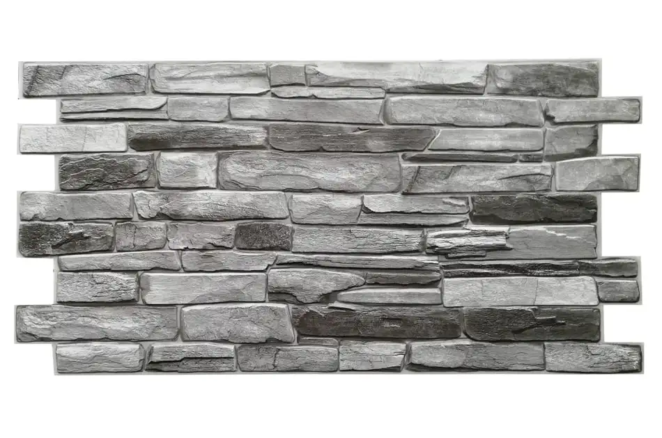 Gray Stone Slate - 3D PVC obklad 