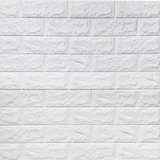 3D samolepící panel Cihla bílá